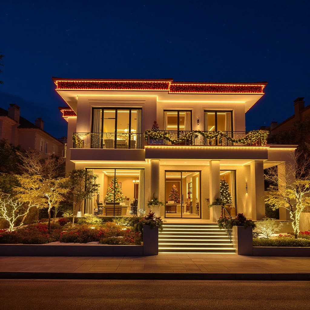 Yılbaşı Ev Işık Süslemesi Ana Görsel