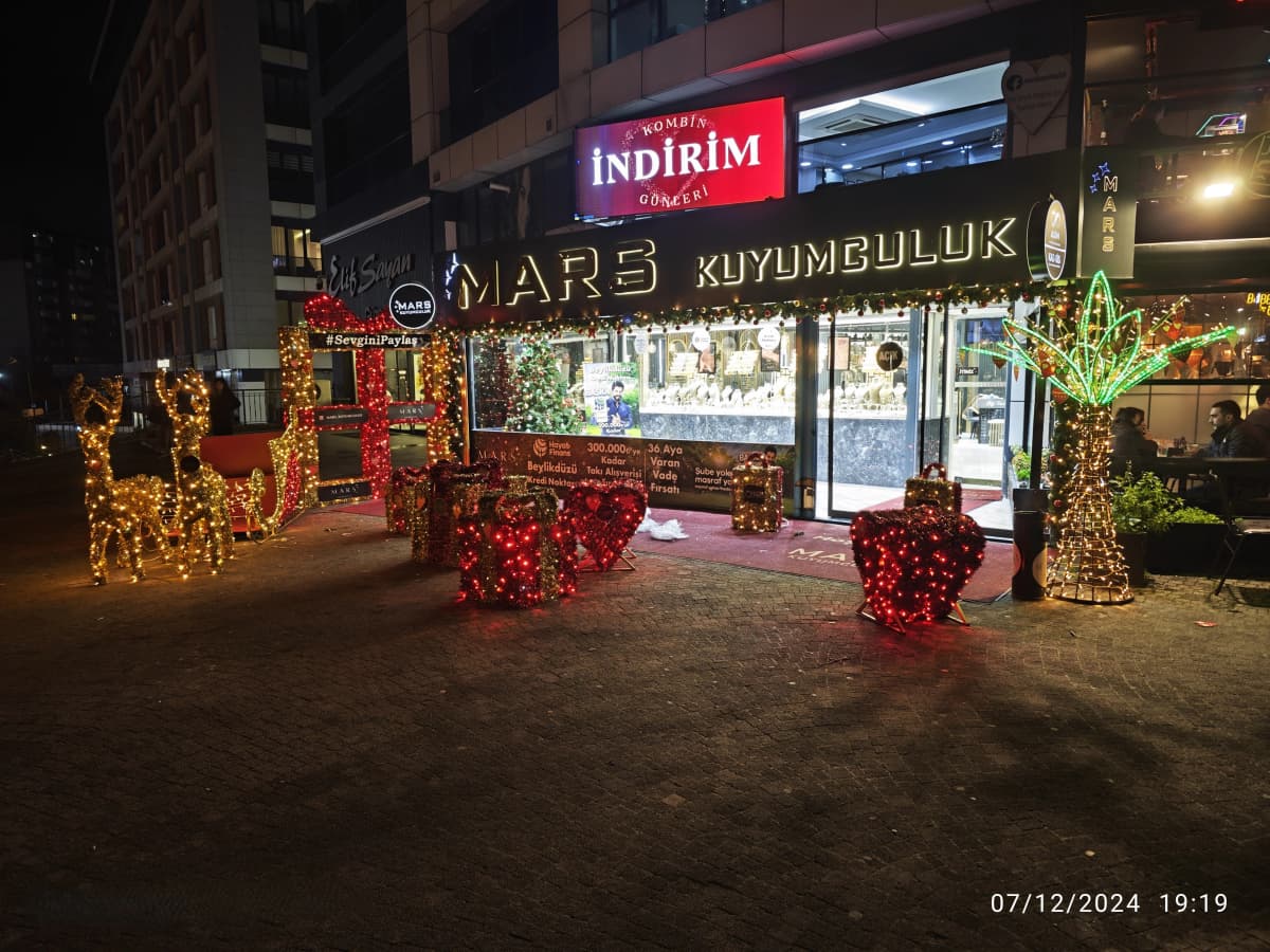 Hortum LED Kızak Obje Yılbaşı Süsleri