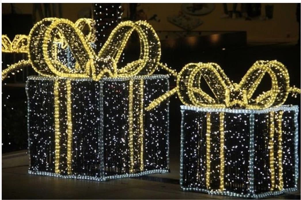 Hortum LED Yılbaşı Hediye Kutuları