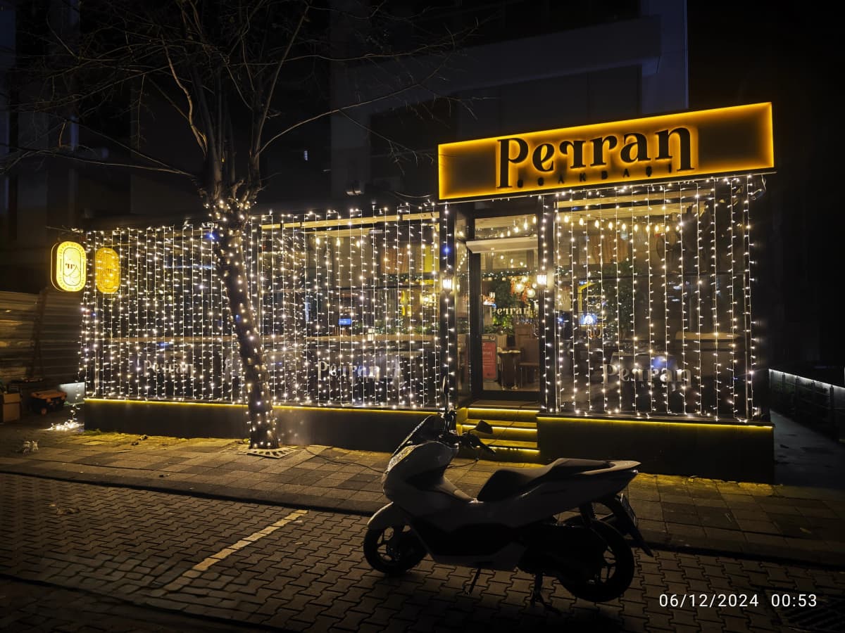 LED Perde Eklemeli Işık Cephe Dükkan