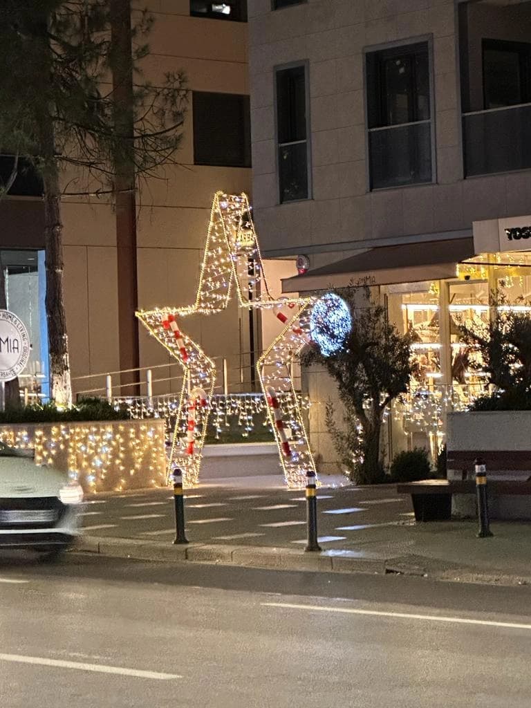 LED Yıldızlar Yılbaşı Geçit Yıldızı